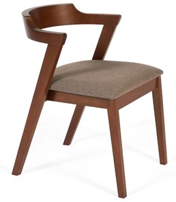 Кухонный стул VERSA (Верса) бук/ткань 54,5x56x74 Коричневый (2 шт) арт.13988 в Смоленске