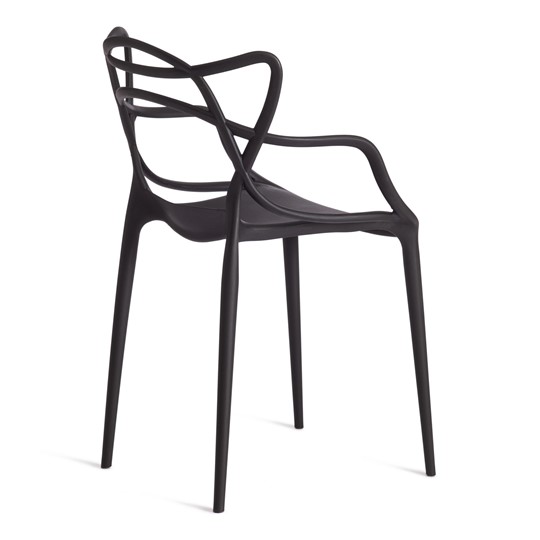 Стул обеденный Cat Chair (mod.028) пластик, 54,5*56*84 черный, арт.12655 в Смоленске - изображение 2