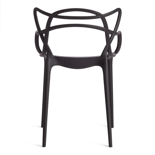 Стул обеденный Cat Chair (mod.028) пластик, 54,5*56*84 черный, арт.12655 в Смоленске - изображение 3