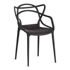 Стул кухонный Cat Chair (mod.028) пластик, 54,5*56*84 черный, арт.19627 в Смоленске