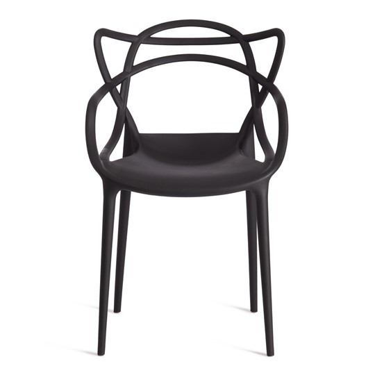 Стул обеденный Cat Chair (mod.028) пластик, 54,5*56*84 черный, арт.12655 в Смоленске - изображение 4