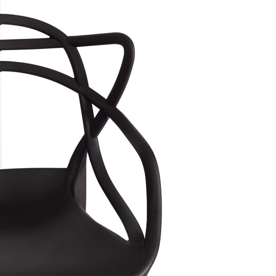 Стул обеденный Cat Chair (mod.028) пластик, 54,5*56*84 черный, арт.12655 в Смоленске - изображение 5
