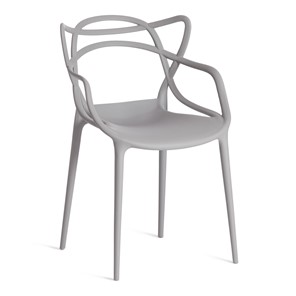 Обеденный стул Cat Chair (mod.028) пластик, 54,5*56*84 серый, арт.13276 в Смоленске