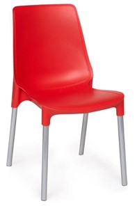 Кухонный стул GENIUS (mod 75) 46x56x84 красный/ножки хром арт.12830 в Смоленске