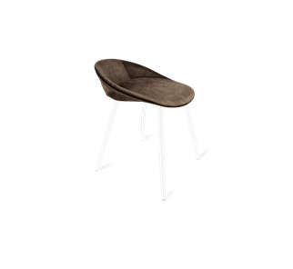 Обеденный стул SHT-ST19-SF1 / SHT-S95-1 (кофейный трюфель/белый муар) в Смоленске - предосмотр