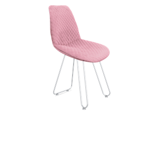 Обеденный стул SHT-ST29-С22 / SHT-S106 (розовый зефир/хром лак) в Смоленске