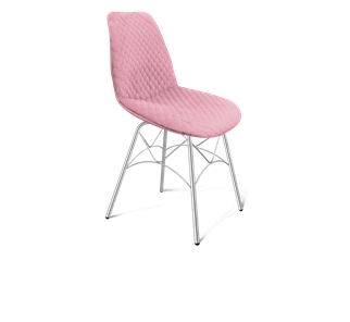 Обеденный стул SHT-ST29-С22 / SHT-S107 (розовый зефир/хром лак) в Смоленске