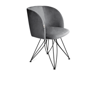 Обеденный стул SHT-ST33 / SHT-S113 (угольно-серый/черный муар) в Смоленске