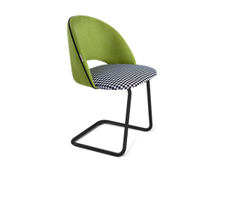 Обеденный стул SHT-ST34-3 / SHT-S45-1 (оливковый/гусиная лапка/черный муар) в Смоленске