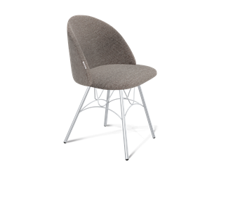Обеденный стул SHT-ST35 / SHT-S100 (тростниковый сахар/хром лак) в Смоленске