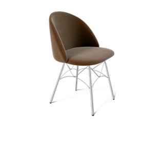 Обеденный стул SHT-ST35 / SHT-S107 (кофейный ликер/хром лак) в Смоленске