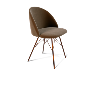 Обеденный стул SHT-ST35 / SHT-S37 (кофейный ликер/медный металлик) в Смоленске