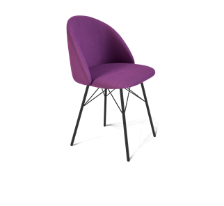 Обеденный стул SHT-ST35 / SHT-S64 (ягодное варенье/черный муар) в Смоленске