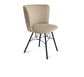 Обеденный стул SHT-ST36 / SHT-S100 (ванильный крем/черный муар) в Смоленске