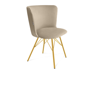 Обеденный стул SHT-ST36 / SHT-S37 (ванильный крем/золото) в Смоленске