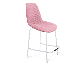 Полубарный стул SHT-ST29-С22 / SHT-S29P-1 (розовый зефир/хром лак) в Смоленске
