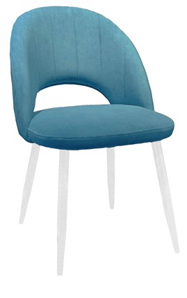 Обеденный стул 217 V16 голубой/белый в Смоленске - изображение