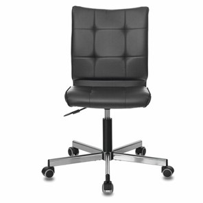 Офисное кресло Brabix Stream MG-314 (без подлокотников, пятилучие серебристое, экокожа, черное) 532077 в Смоленске