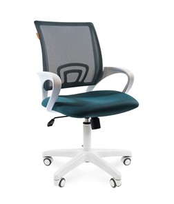 Офисное кресло CHAIRMAN 696 white, ткань, цвет зеленый в Смоленске