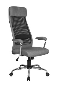 Кресло компьютерное Riva Chair 8206 HX (Серый/черный) в Смоленске