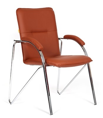 Офисное кресло CHAIRMAN 850 Экокожа Terra 111 коричневая в Смоленске - изображение