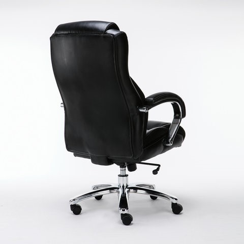 Кресло компьютерное Brabix Premium Status HD-003 (рециклированная кожа, хром, черное) 531821 в Смоленске - изображение 2