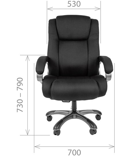 Офисное кресло CHAIRMAN 410 Акриловая ткань SX Черный в Смоленске - изображение 1