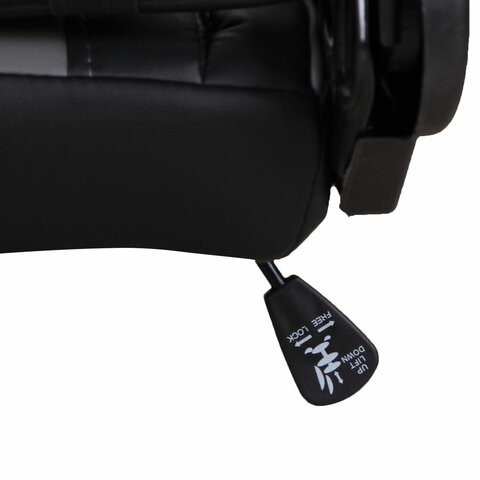 Кресло Brabix GT Racer GM-100 (две подушки, экокожа, черное/серое) 531926 в Смоленске - изображение 11