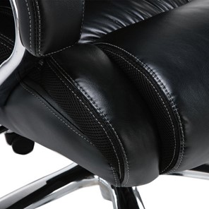 Кресло компьютерное Brabix Premium Status HD-003 (рециклированная кожа, хром, черное) 531821 в Смоленске - предосмотр 9