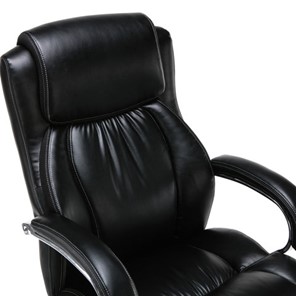 Кресло компьютерное Brabix Premium Status HD-003 (рециклированная кожа, хром, черное) 531821 в Смоленске - предосмотр 4
