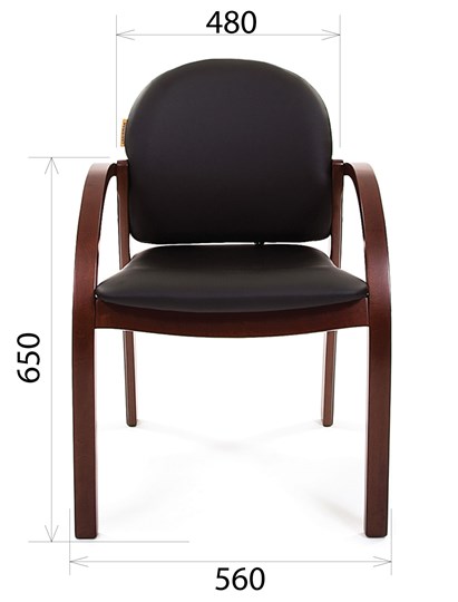 Кресло офисное CHAIRMAN 659 Экокожа черная в Смоленске - изображение 1