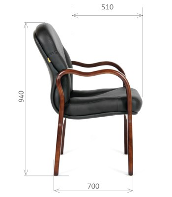 Кресло офисное CHAIRMAN 658 Натуральная кожа черный в Смоленске - изображение 2