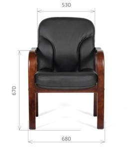 Кресло офисное CHAIRMAN 658 Натуральная кожа черный в Смоленске - предосмотр 1