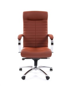 Компьютерное кресло CHAIRMAN 480 Экокожа Terra 111 (коричневая) в Смоленске - предосмотр 1