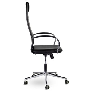 Кресло компьютерное Brabix Premium Pilot EX-610 CH (хром, кожзам, черное) 532418 в Смоленске - предосмотр 1