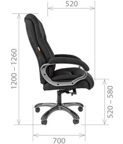 Кресло CHAIRMAN 410 Акриловая ткань SX Серый в Смоленске - предосмотр 2