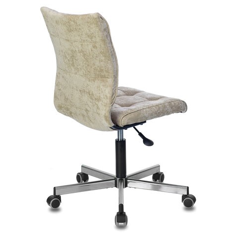 Кресло офисное Brabix Stream MG-314 (без подлокотников, пятилучие серебристое, ткань, песочное) 532396 в Смоленске - изображение 2