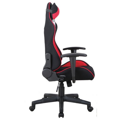 Офисное кресло Brabix GT Racer GM-100 (подушка, ткань, черное/красное) 531820 в Смоленске - изображение 2