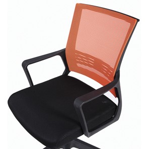 Кресло компьютерное Brabix Balance MG-320 (с подлокотниками, комбинированное черное/оранжевое) 531832 в Смоленске - предосмотр 5