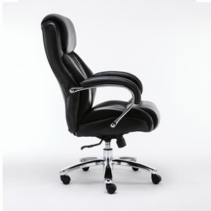 Кресло компьютерное Brabix Premium Status HD-003 (рециклированная кожа, хром, черное) 531821 в Смоленске - предосмотр 1