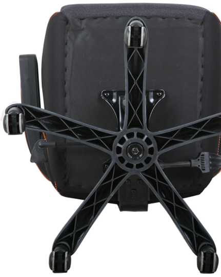 Кресло офисное Brabix Techno Pro GM-003 (ткань, черное/серое, вставки оранжевые) в Смоленске - изображение 5