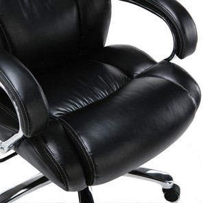 Кресло компьютерное Brabix Premium Status HD-003 (рециклированная кожа, хром, черное) 531821 в Смоленске - предосмотр 6