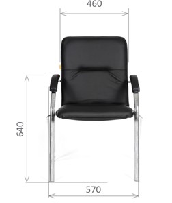 Офисное кресло CHAIRMAN 850 Экокожа Terra 118 черная в Смоленске - предосмотр 1