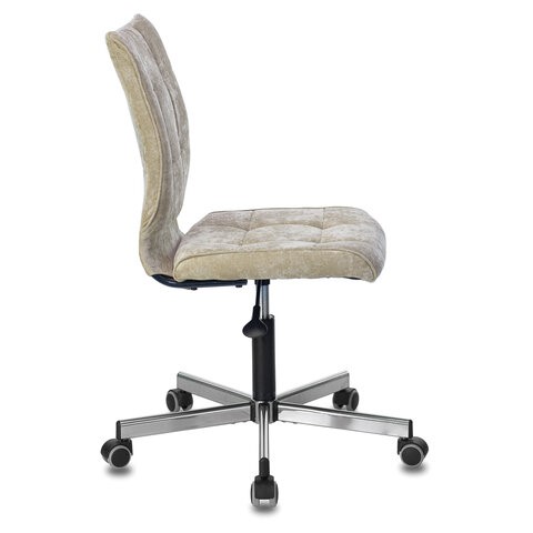 Кресло офисное Brabix Stream MG-314 (без подлокотников, пятилучие серебристое, ткань, песочное) 532396 в Смоленске - изображение 1