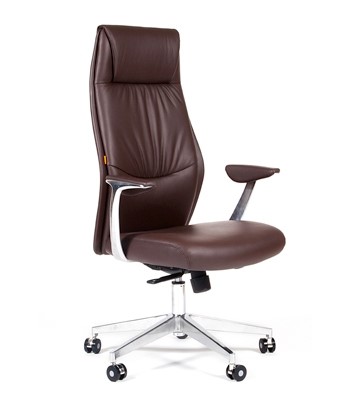 Кресло CHAIRMAN Vista Экокожа премиум коричневая (vista) в Смоленске - изображение