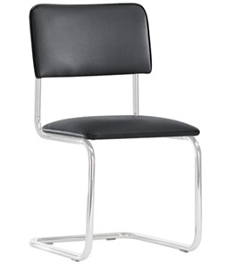 Офисный стул Sylwia chrome P100, кож/зам V4 в Смоленске - предосмотр