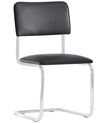 Офисный стул Sylwia chrome P100, кож/зам V4 в Смоленске - изображение