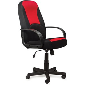 Кресло компьютерное BRABIX "City EX-512", ткань черная/красная, TW, 531408 в Смоленске