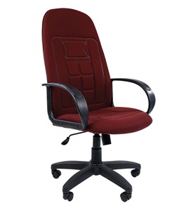 Офисное кресло CHAIRMAN 727 ткань ст., цвет бордо в Смоленске