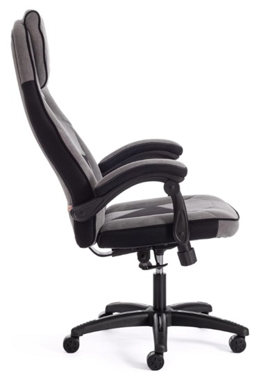 Кресло компьютерное ARENA флок , серый/черный, 29/35 арт.14129 в Смоленске - изображение 2
